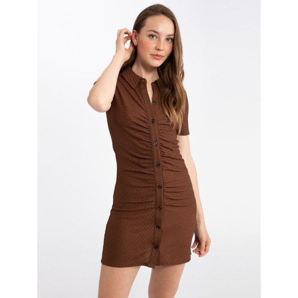 SANCTUARY Round up Knit Dress - Rattan Brown - NWT - Size Medium - Picture 3 of 3